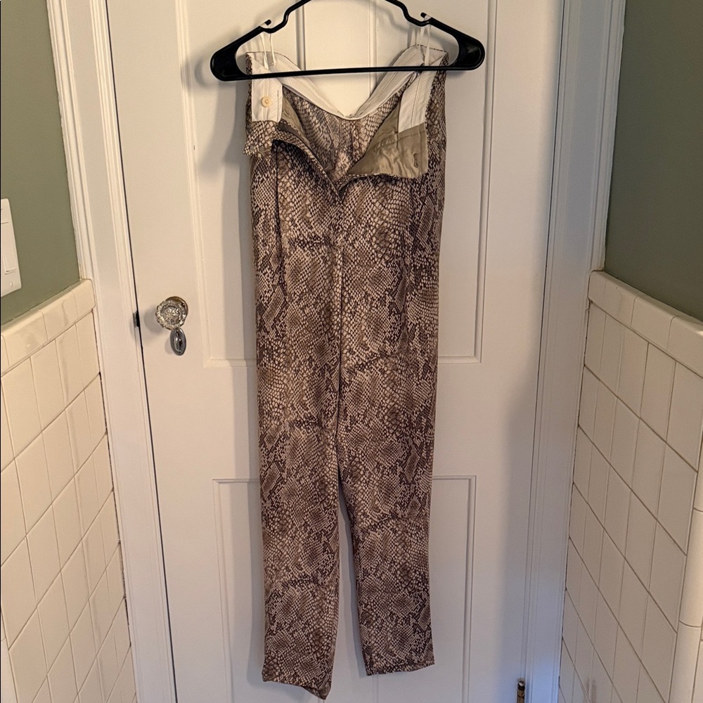 Aritzia Snake Print Jumpsuit